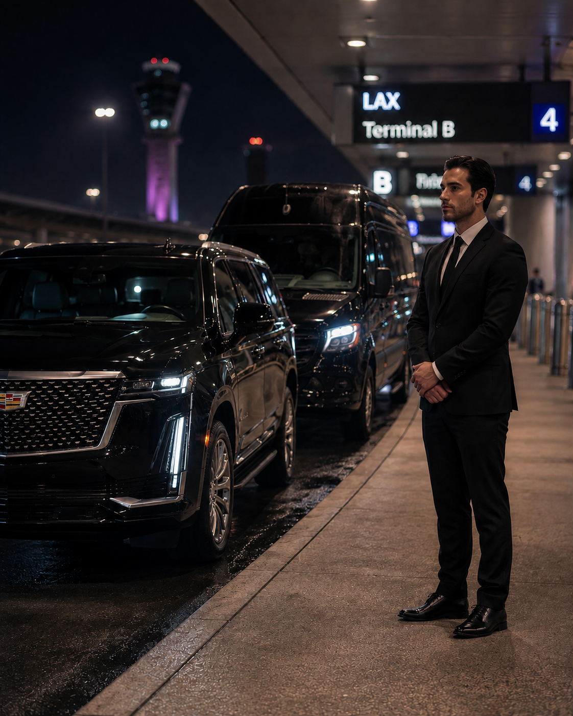 FLEET - CADILLAC ESCALADE - MERCEDES SPRINTER - GROUP TRAVEL - SHUTTLE - TRANSFERS - LOS ANGELES CALIFORNIA - LUXGROUND TRANSPORTATION - 2